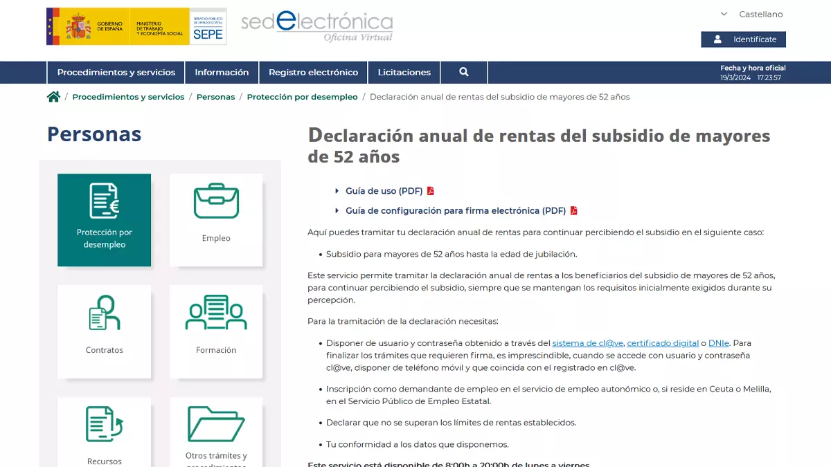 Presentar el DAR sin cita previa