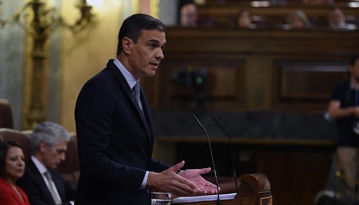 pedro sancehz en el debate por el estado de la nacion 2022