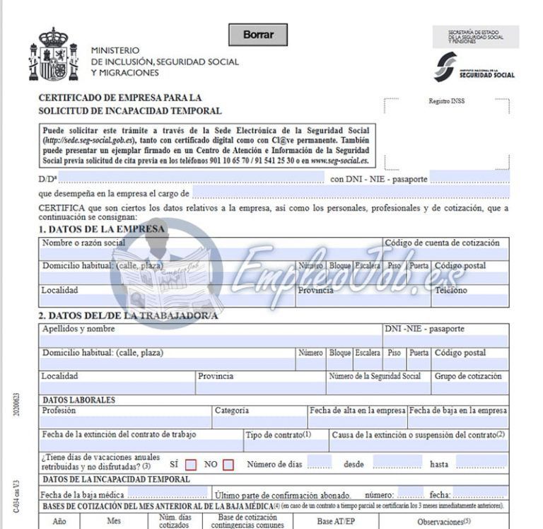 Cómo solicitar la prestación por incapacidad temporal de una empleada ...