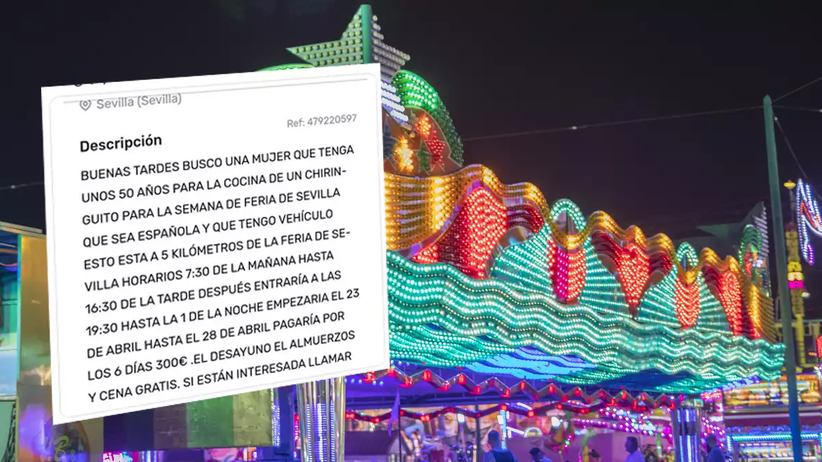 indignante oferta de empleo feria de abril