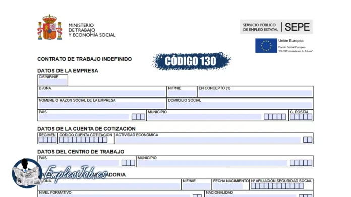 Código de contrato 130