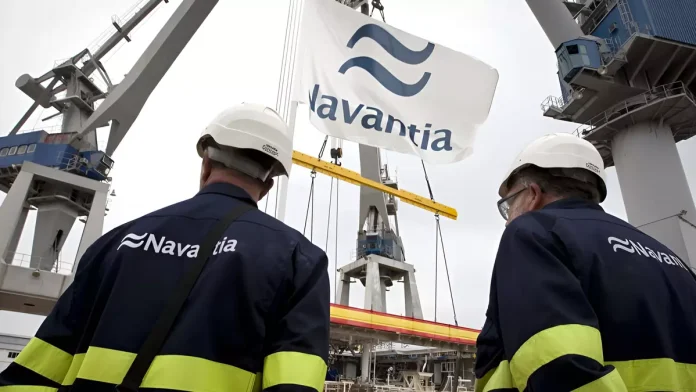 Trabajadores de Navantia en el astillero de San Fernando