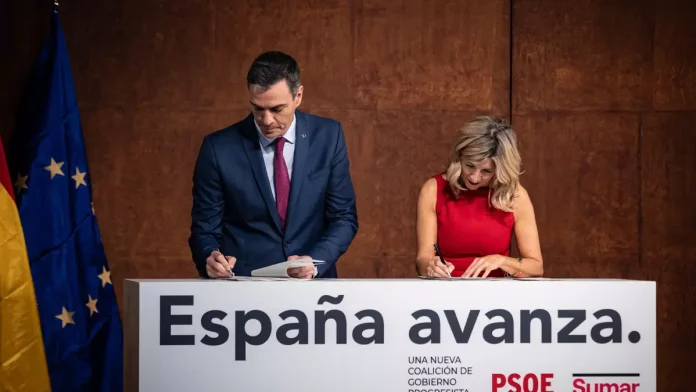 pacto sumar y psoe para gobierno reduccion jornada