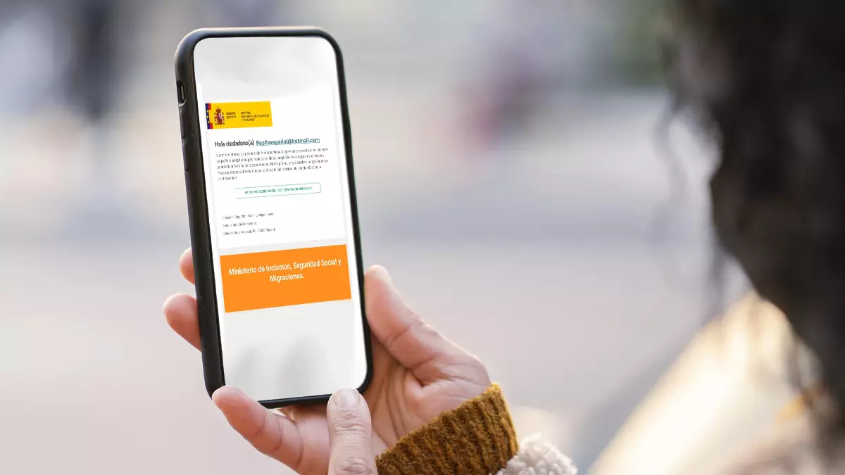 Estafa Seguridad Social correo sobre pago detectado gestión de facturas