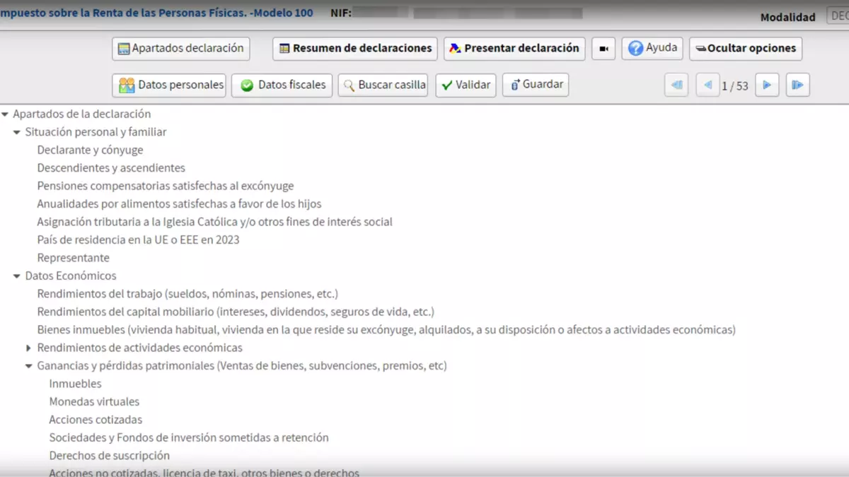 Cómo incluir datos que no vienen en el resumen de la declaración de la Renta
