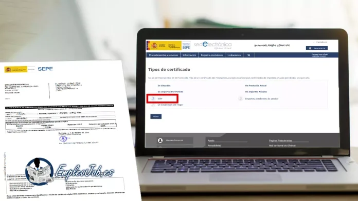 Cómo solicitar el certificado de IRPF del SEPE online