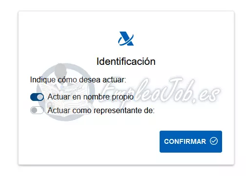 El sistema permite presentar el borrador en nombre propio o bien en representación de otro contribuyente | EmpleoJob El sistema permite presentar el borrador en nombre propio o bien en representación de otro contribuyente