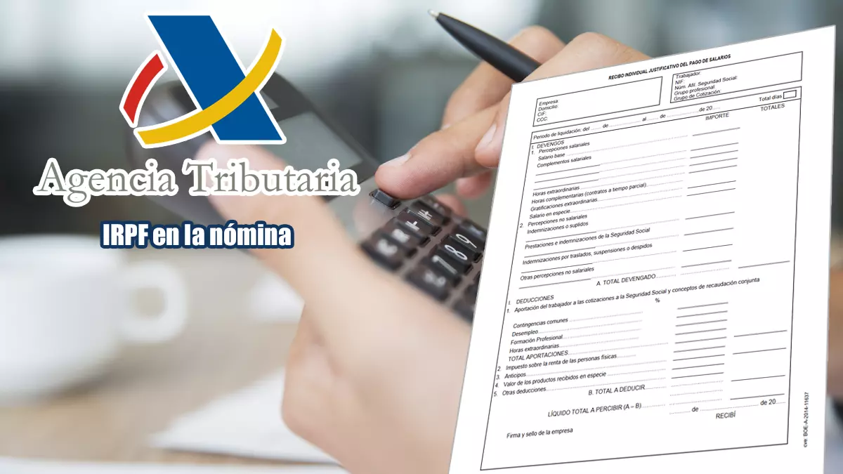 La empresa no me retiene el IRPF en la nómina