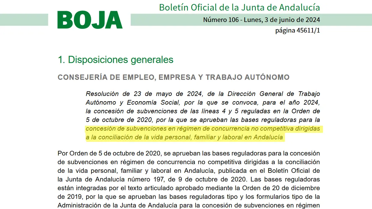Ya se pueden solicitar las ayudas para autónomos de la Junta de Andalucía para la conciliación familiar