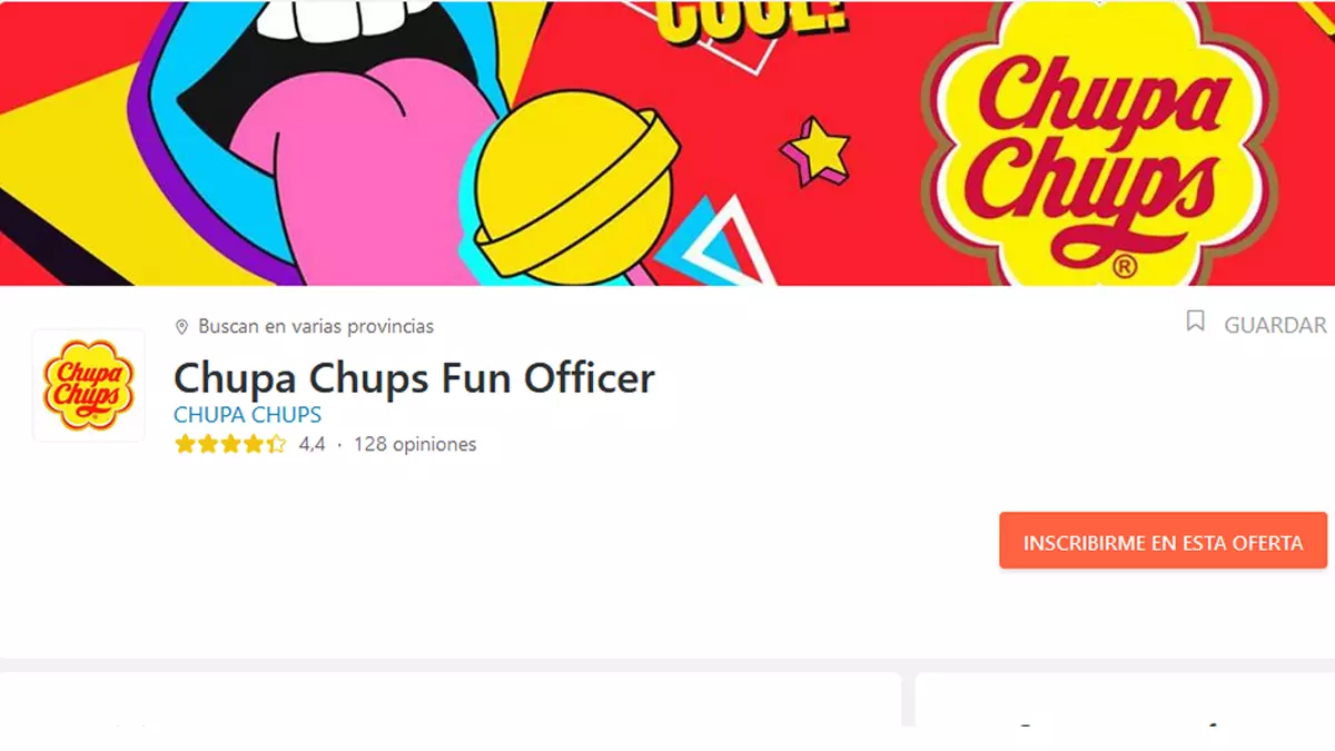 Chupa Chups busca fun officer a cambio de 1.000 euros
