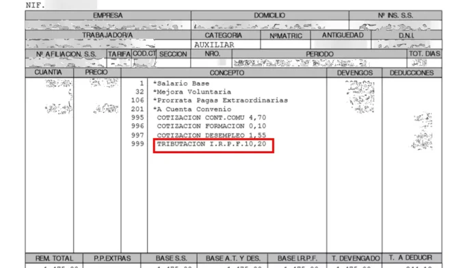 Es posible que veas un aumento del IRPF en tu nómina de noviembre y diciembre