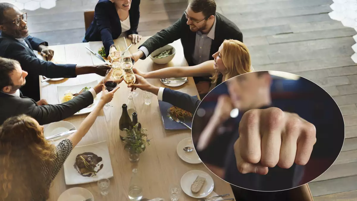 Despedido por dar varios puñetazos a su compañero en la cena de Navidad de la empresa