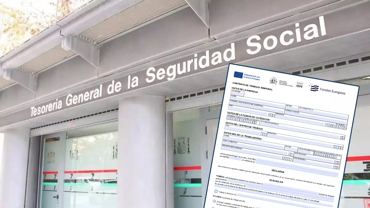 Aviso de la Seguridad social sobre la cotización del contrato temporal