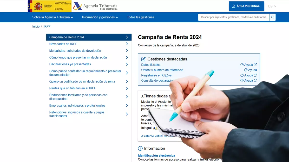 Fechas claves para la campaña de la Renta 2024