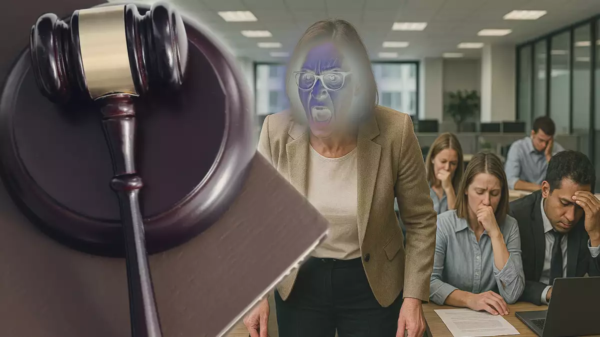 Despedida por insultar y menospreciar a sus compañeros siendo la mujer del gerente