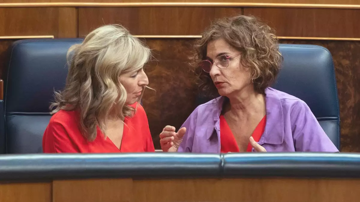 Yolanda Díaz y María Jesús Montero