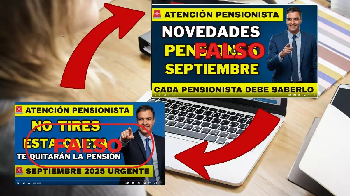 Alertan de un vídeo falso que informa de una carta por la que te pueden quitar la pensión