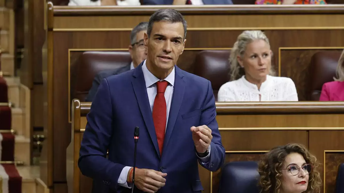 El presidente del Gobierno, Pedro Sánchez