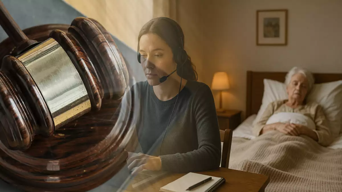 Trabajadora consigue teletrabajar para cuidar de su madre aunque no vonvie con ella