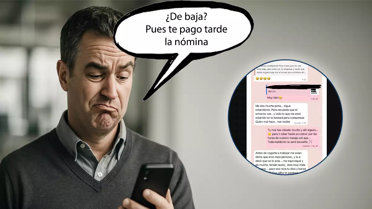 Denuncia que le paga tarde la nómina como venganza por estar de baja