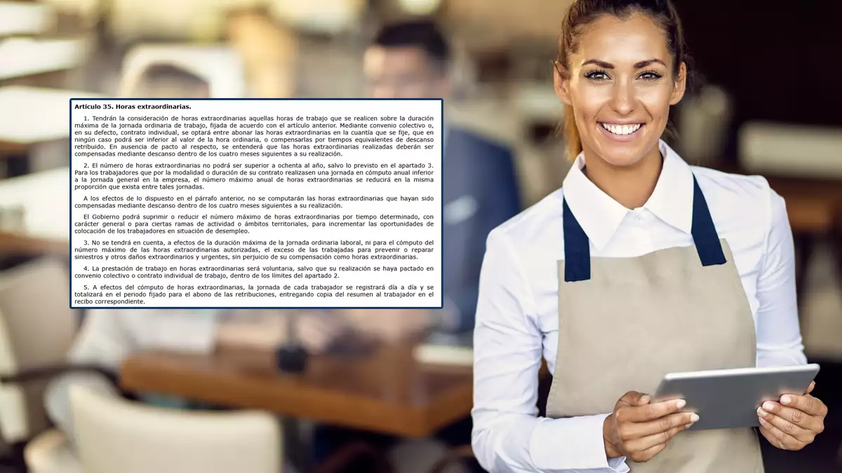 El nuevo registro horario tendrá que indicar lo que dice el artículo 35 del ET