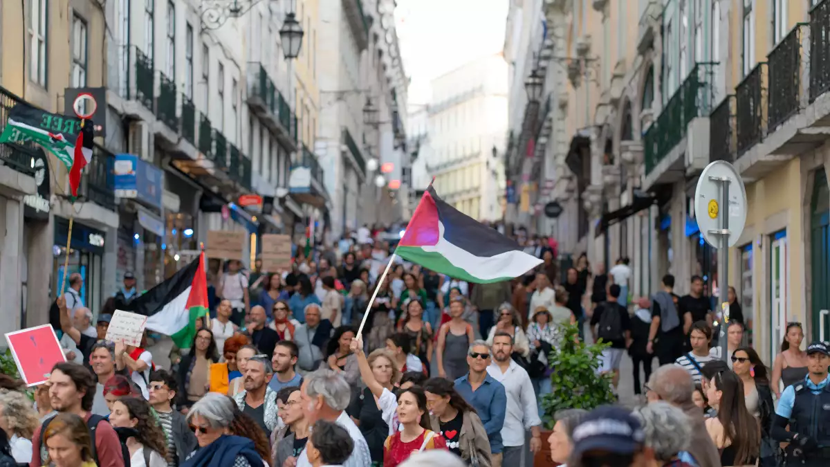 Huelga convocada por los sindicatos por Palestina
