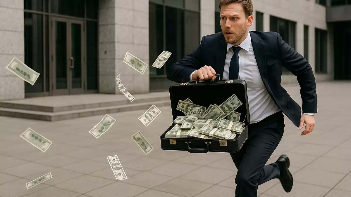 Le pagaron 330 veces sus alario y se marchó con el dinero