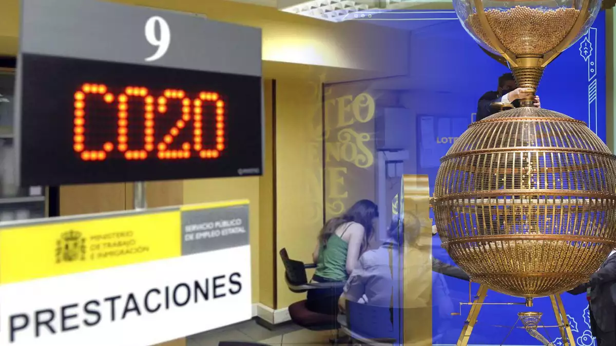 Prestación por desempleo y lotería de Navidad