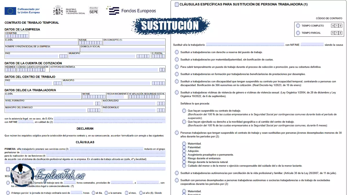 Contrato de substitución