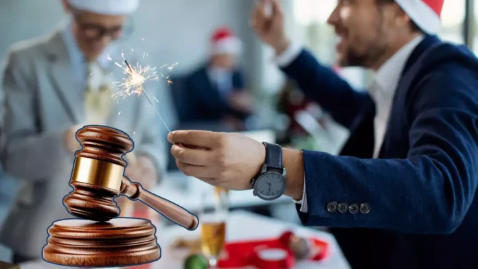 Trabajador despedido por su comportamiento en la cena de Navidad de la empresa