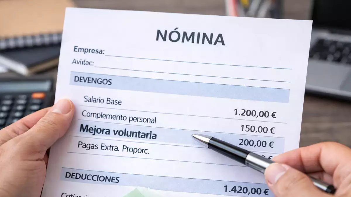 Mejora voluntaria en la nómina