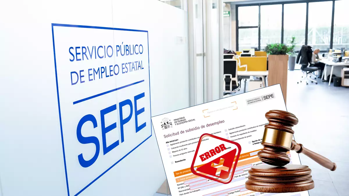 Error administrativo del SEPE en la gestión de un subsidio por desempleo