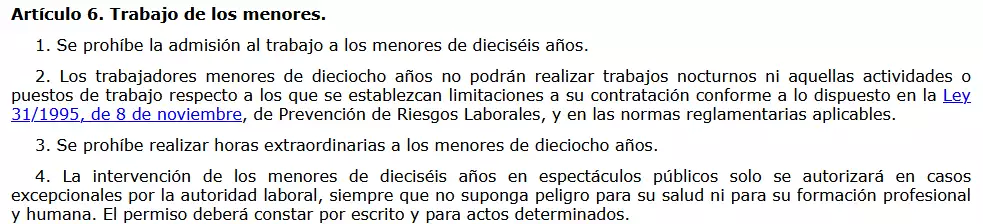Artículo 6 del Estatuto de los Trabajadores | EmpleoJob Artículo 6 del Estatuto de los Trabajadores