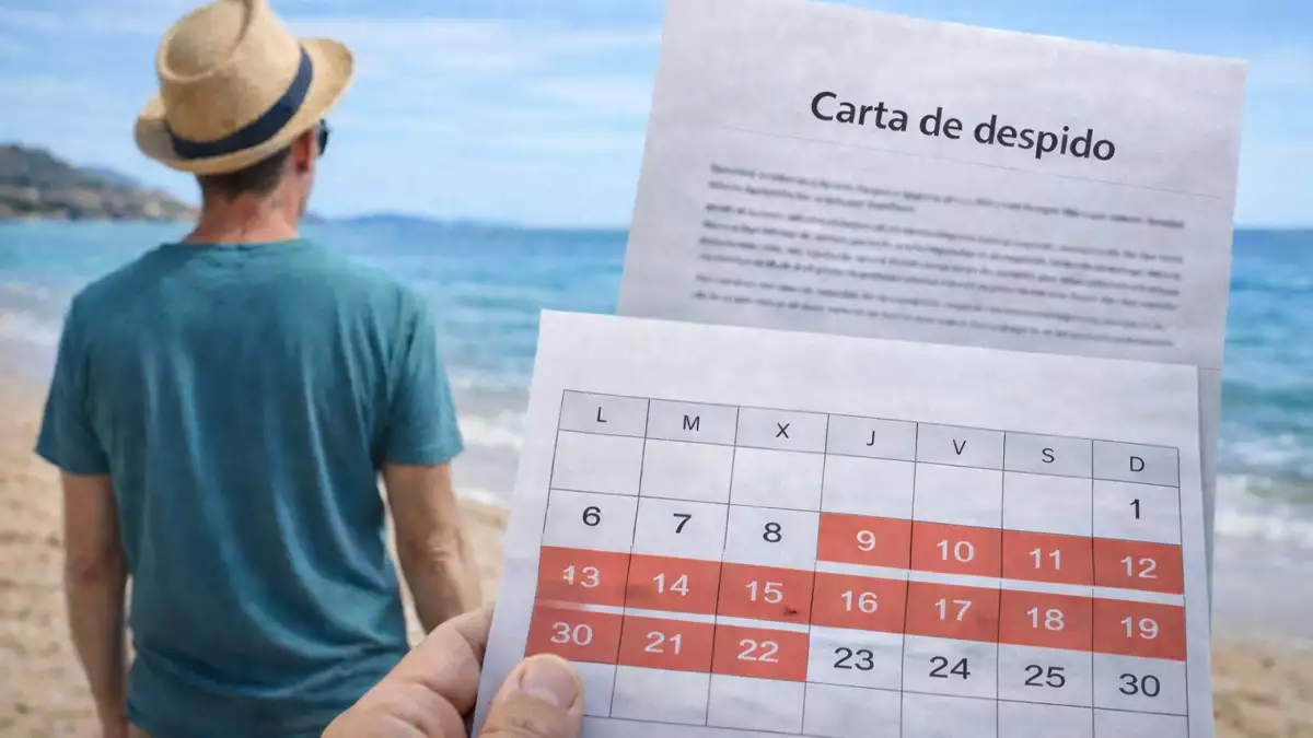 Despedido por irse de vacaciones tras cambiarle la empresa las fechas a última hora