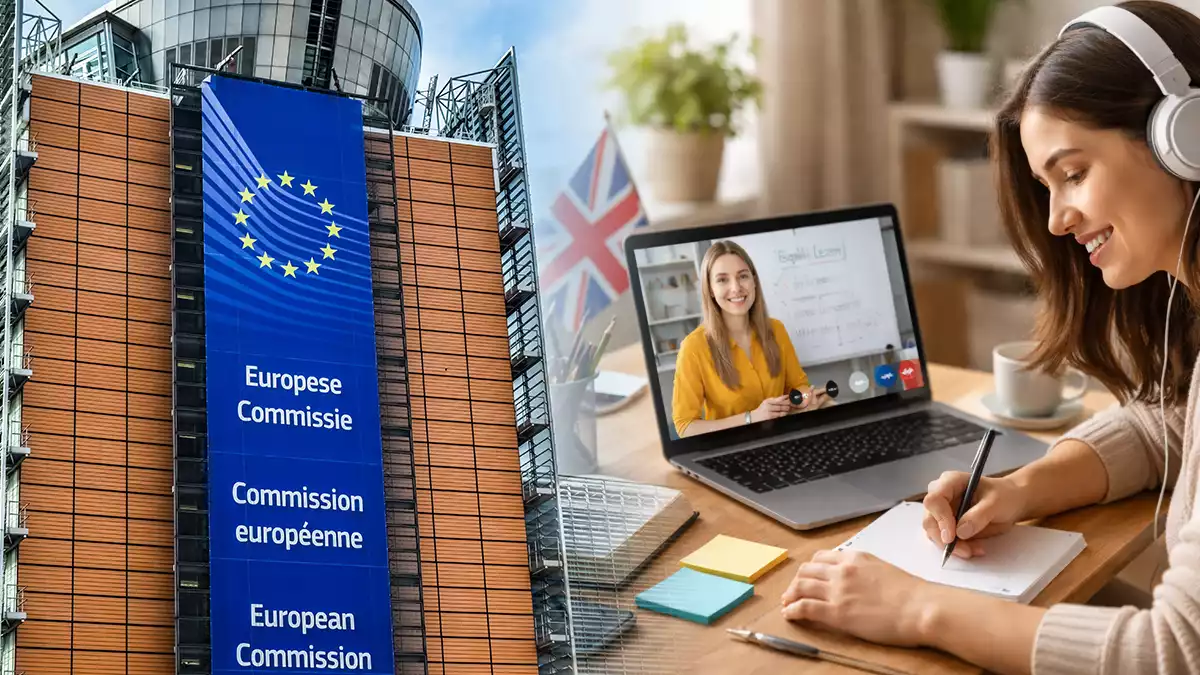 Cursos gratis y online de inglés de la Comisión Europea