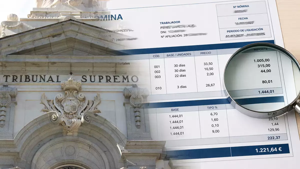 El Supremo refuerza el derecho a entender cómo se calcula el salario