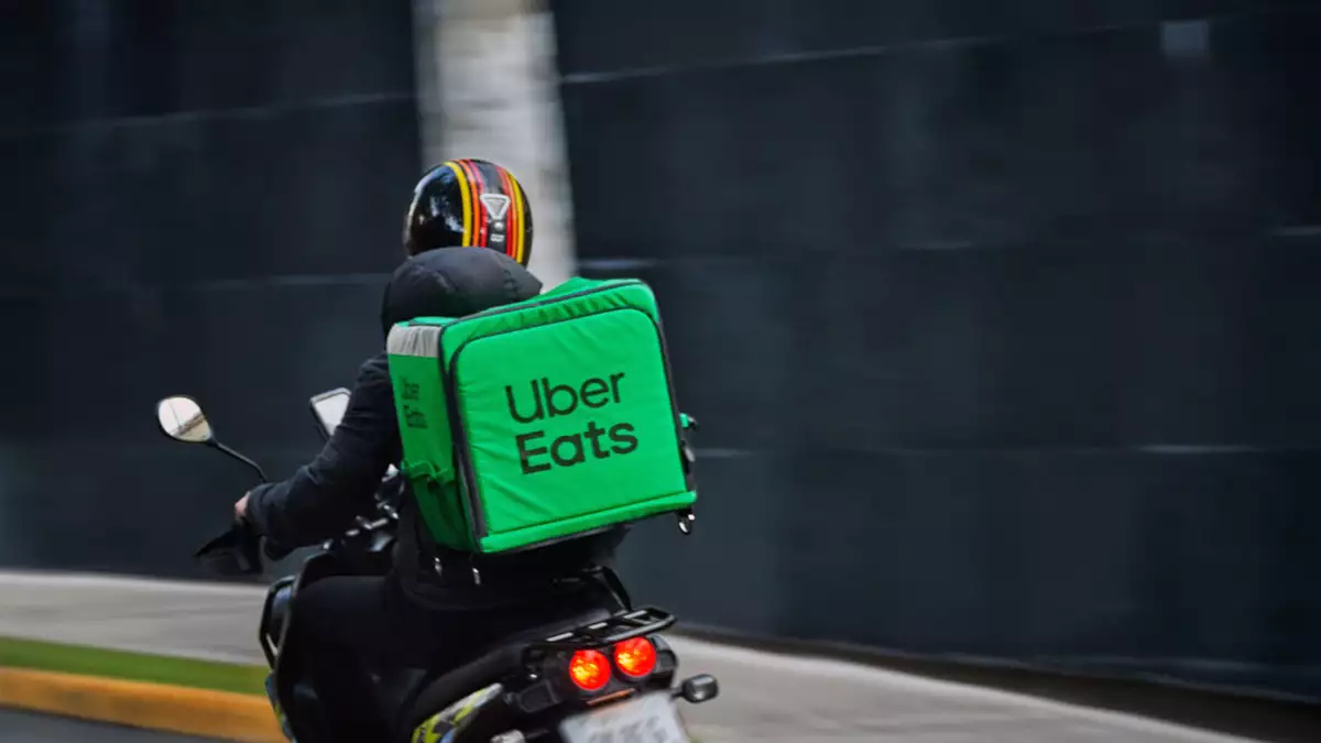 Repartidor de Uber Eats