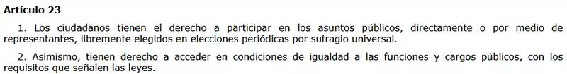 Artículo 23 de la Constitución Española sobre el acceso al empleo publico | EmpleoJob Artículo 23 de la Constitución Española sobre el acceso al empleo publico