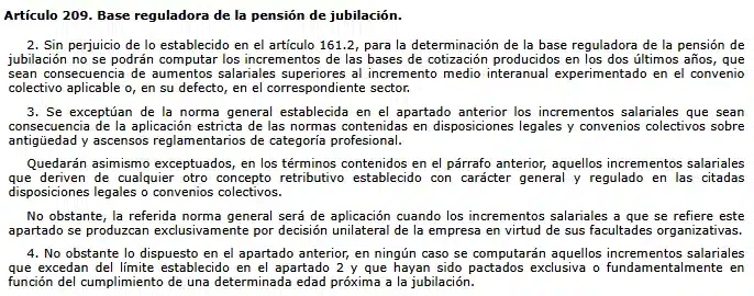 Artículo 209 Ley General de la Seguridad Social | EmpleoJob Artículo 209 Ley General de la Seguridad Social